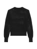 Marc O'Polo Ajour-Strickpullover slim in Schwarz