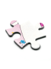 Mr. & Mrs. Panda Puzzle Einhorn Yoga ohne Spruch in Rot Pastell