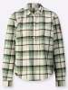 WITT WEIDEN Flanellbluse in eucalyptus-champagner-kariert