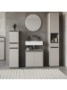 KADIMA DESIGN Badmöbel Set 4-tlg. Badschrank Unterschrank Midischrank in Steingrau