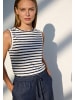 More & More sportives Tank-Top, geringelt in jersey stripe classic blue offwhite