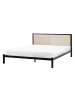 Beliani Doppelbett CLAMART in Schwarz/Beige - (W) 147 x (H) 85 x (L) 210 cm