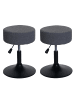 MCW 2er-Set Sitzhocker C22 Bouclé, Dunkelgrau