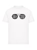 F4NT4STIC T-Shirt Terminator 2 Goggle Sunglasses Sarah Connor in weiß