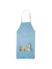 Mr. & Mrs. Panda Schürze Pinguin Lagerfeuer ohne Spruch in Eisblau