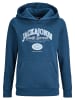 JACK & JONES Junior Hoodie 'Ari Branding' in blau
