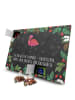 Mr. & Mrs. Panda Tee Adventskalender Flamingo Classic mit Spruch in Kreidetafel