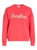 Vila Langärmeliges Sweatshirt in Hibiscus