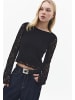 OXXO Rüschenbluse BLACK