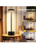 ZMH 2er-Set Tischleuchte LED in schwarz Akku Kabellos Touch Dimmbar H 31.5cm