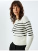 KOTON Sweater in Schwarz Gestreift