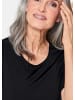 GOLDNER Knitterarmes Shirt mit Elasthan in schwarz