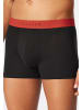 Schiesser Retro Short / Pant 95/5 Cotton in Schwarz / rot