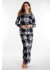 Tom Tailor Pyjama Xanthi in grau-dunkel-Karo