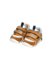 Geox Sneaker Kind aus Leder Lupidoo B.D Suede Mesh Braun