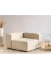 Beliani Sofaelement ARDAL in Beige/Schwarz - (W) 120 x (H) 68 x (L) 120 cm rechtsseitig
