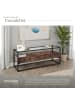 tectake Sideboard Maidenhead 121,5 x 41,5 x 50,5 cm, Industrial Holz dunkel, rustikal