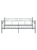 en.casa Metallbett Kerava  in Grau (L)200cm (B)90cm (H)90cm