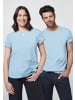 Detto Fatto T-Shirt mit Statement-Schriftzug in Blau
