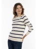 usha BLUE LABEL Damen Strick Pullover in Creme Marine