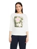 Betty Barclay Basic Shirt mit Aufdruck in Patch Cream /Khaki