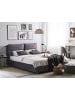 Beliani 2-tlg Doppelbett BATILLY in Grau
