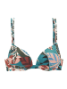 Buffalo Push-Up-Bikini-Top in aqua bedruckt