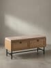 KADIMA DESIGN Schuhbank mit Stoff-Sitzfläche 100x48x38 cm Garderobenbank