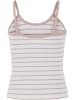 Urban Classics Urban Classics Girls Striped Rib Basic Top in white/powderrose