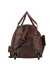 Greenburry Rugged 2 Rollen Reisetasche Leder 53 cm in brown
