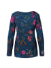PiP Studio Trice Long Sleeve Top Flower in Dunkelblau