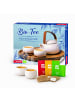 Tee-Adventskalender mit 24 Teebeuteln in Blau
