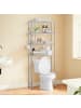 SONGMICS Badregal Badezimmerregal Dalten in Grau - (B)63 x (H)176 x (T)30 cm