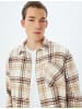 KOTON Shirt in Beige Kariert
