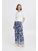 b. young Casual Hose BYJASMINA Loose fit in Medieval Blue Eth Mix