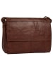 SPIKES & SPARROW Messenger echt Leder in cognac