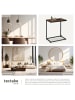 tectake Beistelltisch Cardiff 55,5 x 35 x 67 cm, Industrial Holz dunkel, rustikal