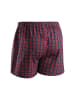 DANISH ENDURANCE Boxershorts Organic Woven Boxers in blue/red mix