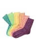 H.I.S Freizeitsocken in pink, orange, gelb, türkis, lila, grün