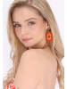 IZIA Women Earrings in Orange