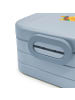 Mr. & Mrs. Panda MEPAL Bentobox Fuchs Blumen Motiv mit Spruch in Blau Pastell