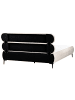 Beliani Doppelbett LESSAY in Beige/Schwarz - (W) 195 x (H) 103 x (L) 213 cm