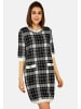 TOOCHE Kleid "A Scacchi" in schwarz