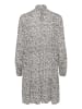 Kaffe Kleid KAsally Loose fit in Feather Gray Petit Leaf