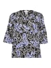 KAFFE curve Kurzarm-Bluse KCleane Regular fit in Blue Leopard