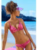 LASCANA ACTIVE Triangel-Bikini-Top in bordeaux-bedruckt