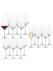 Zwiesel Glas 18-tlg. Wein- und Sektgläserset Pure in Transparent – in transparent