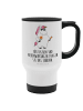 Mr. & Mrs. Panda Thermobecher To Go Einhorn Woodstock mit Spruch in Weiß