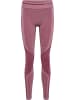 Hummel Leggings Hmlmt Lulu Seamless Scrunch Tights in CABERNET MELANGE