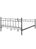 Beliani Doppelbett LYNX in Schwarz - (W) 188 x (H) 110 x (L) 209 cm